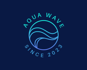 Abstract Wave Company logo design