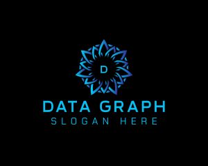 Abstract Data Tech logo design