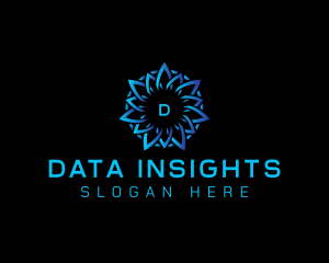 Abstract Data Tech logo design