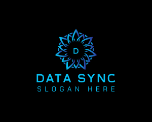 Abstract Data Tech logo design