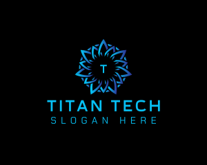 Abstract Data Tech logo design