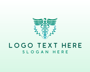 Medical Symbol - Caduceus Diagnostic Clinic logo design