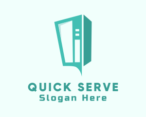Convenience - Vending Machine Chat logo design
