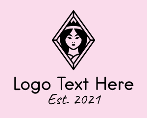 Female - Diamond Maiden Wellness logo design