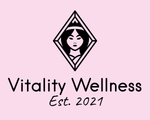 Diamond Maiden Wellness  logo design