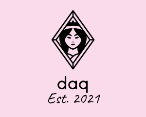 Asian - Diamond Maiden Wellness logo design