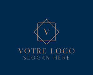 High End - Classy Polygon Event Organizer logo design