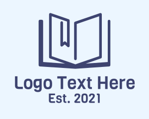 Online Learning - E-Learning Book logo design