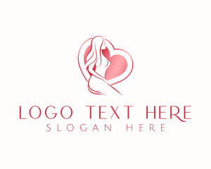 Reproductive System - Woman Nude Body logo design