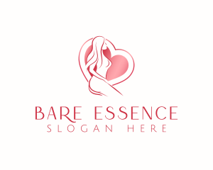 Woman Nude Body logo design