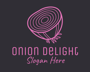 Onion - Onion Slice Rings logo design