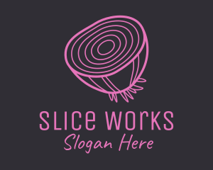 Slice - Onion Slice Rings logo design