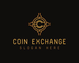 Currency - Coin Currency Cryptography logo design