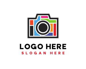 Video - Colorful Camera App logo design