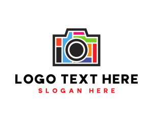 Videography - Colorful Camera App logo design