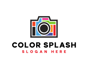 Colorful Camera App logo design