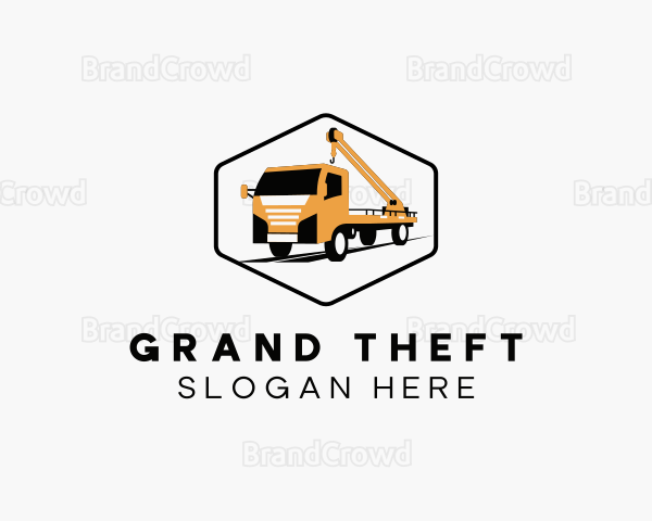 Crane Tow Truck Logo