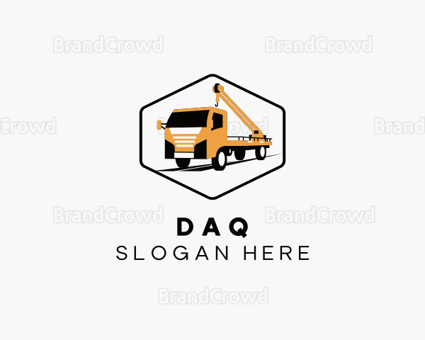 Crane Tow Truck Logo