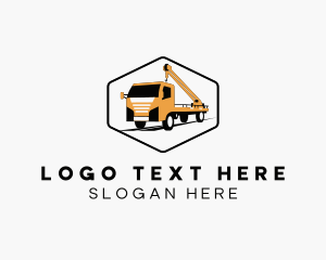 Vehicle - Crane Tow Truck logo design