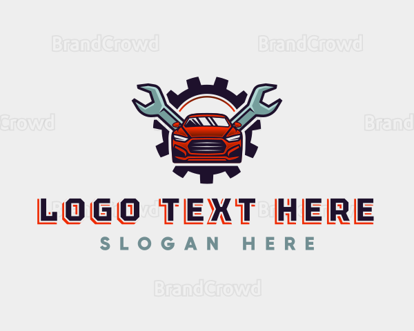 Car Wrench Mechanic Logo