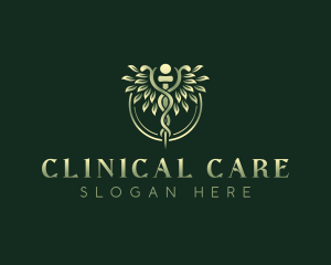 Health Medical Caduceus logo design