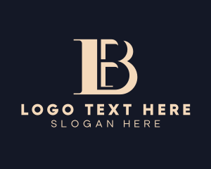 Letter B - Construction Builder Letter B logo design