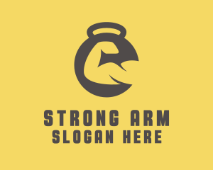 Arm - Gym Dumbbell Bicep Fitness logo design