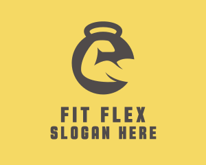 Fitness - Gym Dumbbell Bicep Fitness logo design