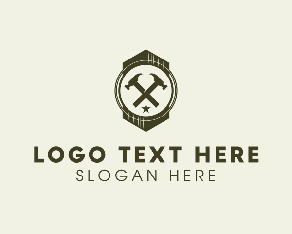 Fix - Carpentry Hammer Tool logo design