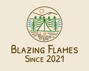 Bonfire - Summer Camp Bonfire logo design