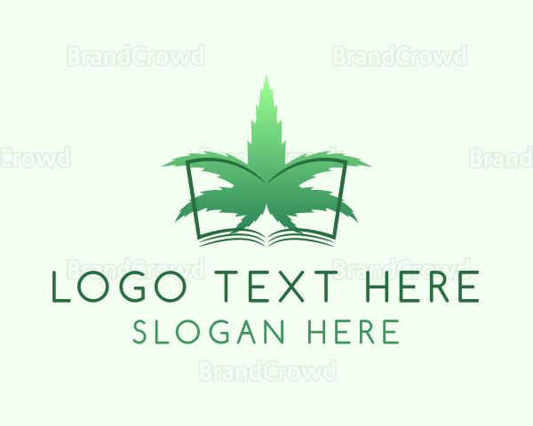 Green Marijuana Book Logo