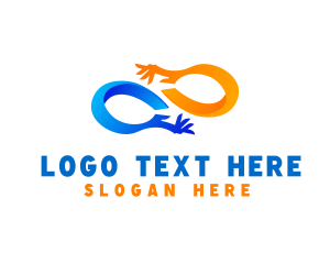 Loop - Infinity Charity Hand logo design