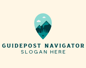 Mountain Travel Navigator logo design