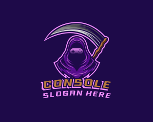 Gaming Console Reaper logo design