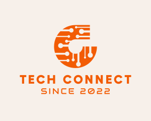 Electronics - Digital Electronics Letter C logo design
