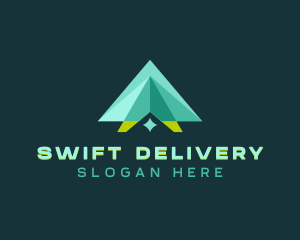 Plane Courier Delivery logo design