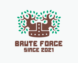 Brute - Viking Forest Helmet logo design