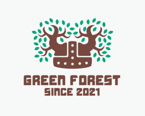 Viking Forest Helmet logo design