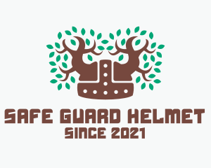 Helmet - Viking Forest Helmet logo design