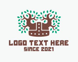 Eco - Viking Forest Helmet logo design