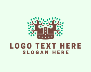 Forest - Norse Tree Helmet logo design