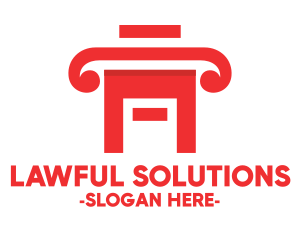 Legal - Red Legal House logo design