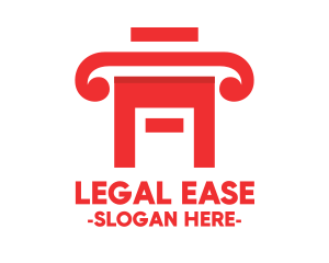 Legal - Red Legal House logo design