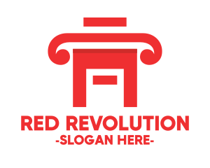 Red Legal House logo design