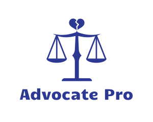 Advocate - Divorce Lawyer Scales logo design