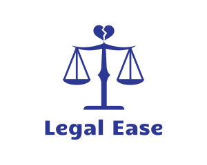 Divorce Lawyer Scales logo design