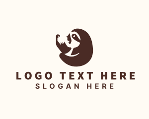 Animal Silhouette - Sloth Wildlife Conservation logo design