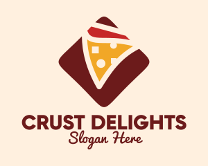 Crust - Pizzeria Pizza Box logo design