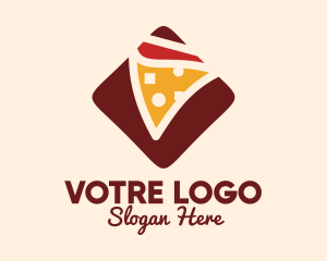 Food Stand - Pizzeria Pizza Box logo design