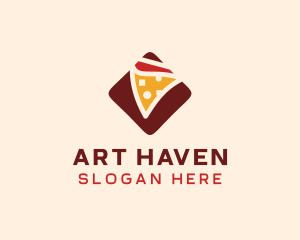 Pizzeria Pizza Box logo design